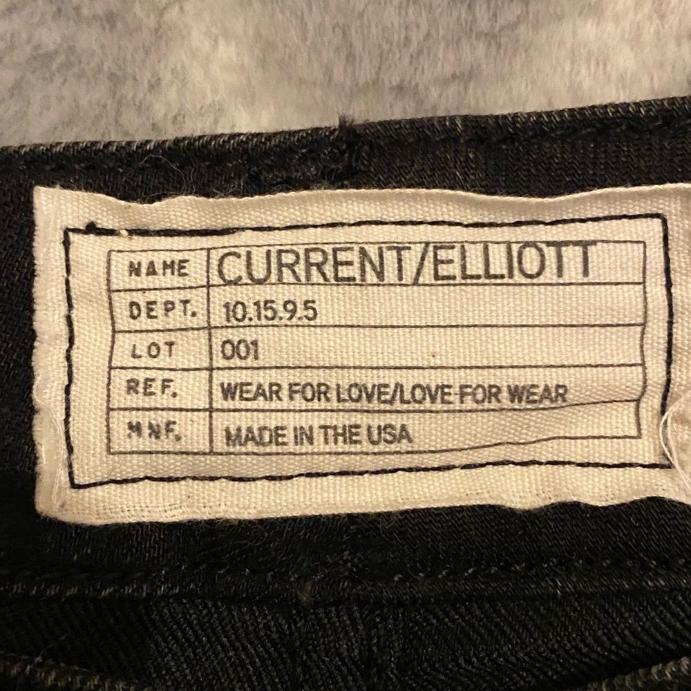 Current/Elliot | Moto black suede jeans, leather knee patches size 29 NWT $650 - Picture 8 of 11